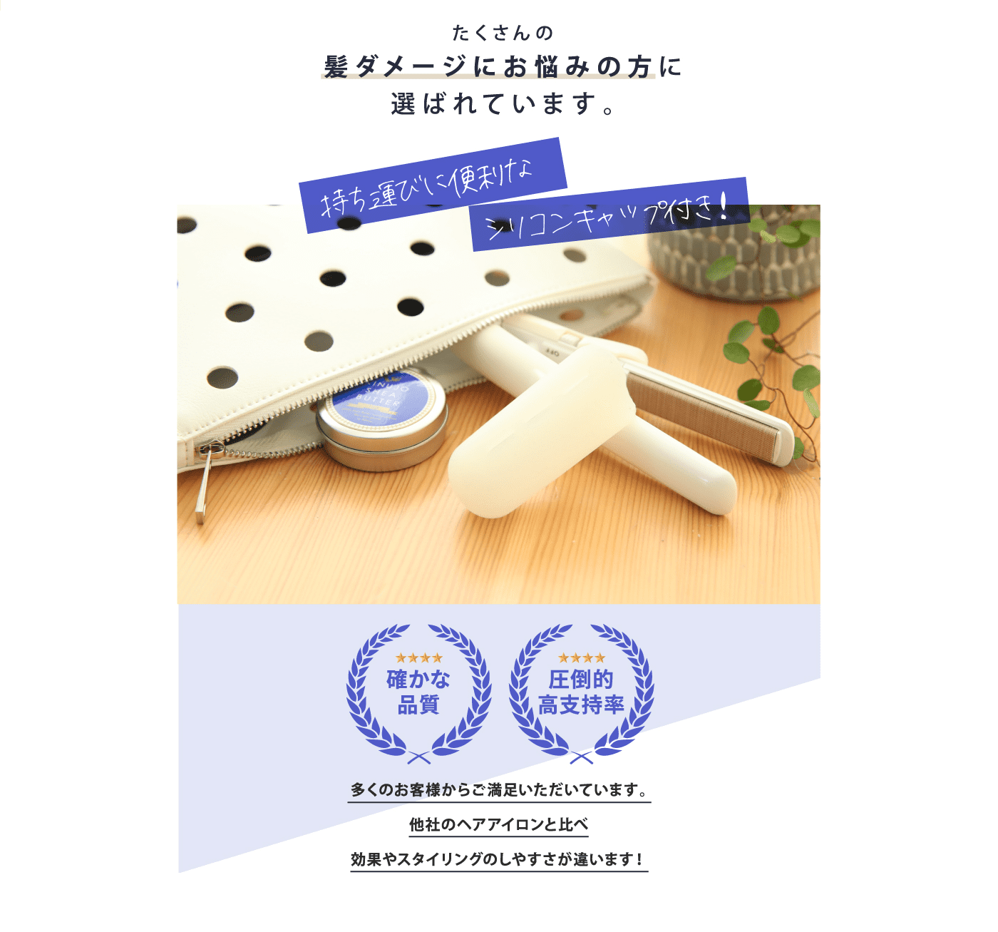 SILK PLATE mini iron 超ミニサイズヘアアイロン