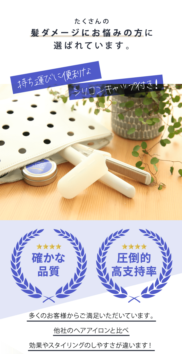 SILK PLATE mini iron 超ミニサイズヘアアイロン